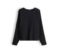 OPUS Damen Langarmshirt | SANUNI Loose Jerseyshirt mit Crinkle Effekt Black, 42