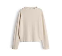 OPUS Damen Langarmshirt | SERATA Regular Longsleeve mit zweifarbiger Textur Soft Oat, 40