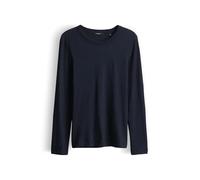 OPUS Damen Langarmshirt | SIMOOK Slim Longsleeve aus nachhaltiger Baumwolle Coal Blue, 36