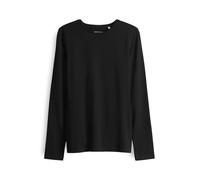 Opus Langarmshirt Smilla Slim-Longsleeve aus Jersey Damen Schwarz Größe 38
