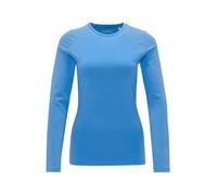 OPUS Damen Langarmshirt | SMILLA Slim Longsleeve aus Jersey Blue Salt, 36