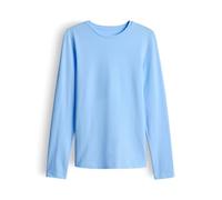 OPUS Damen Langarmshirt | SMILLA Slim Longsleeve aus Jersey Water Blue, 40