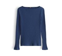 OPUS Damen Langarmshirt | SOVKE Slim Rippshirt aus Baumwoll Mix Soft Ink, 40