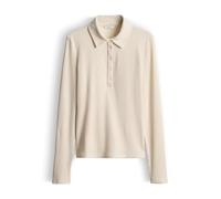Opus Fashion Langarmshirt Damen SULONA mit Rippenstruktur Ecru Größe 38
