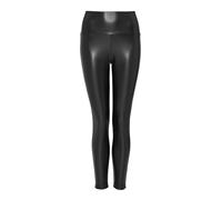 OPUS Damen Leggings | Leggings Elyssa Slim in Leder Optik Black, 44