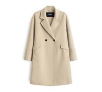 OPUS Damen Mantel | HAVILDA Doppelreiher aus Double Wollmix Macadamia, 42