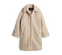 OPUS Damen Mantel | Heddy Regular Teddymantel aus recyceltem Polyester Macadamia, 36