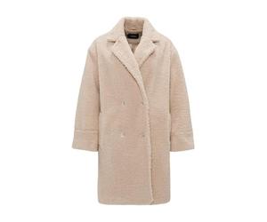 OPUS Damen Mantel | Teddymantel HONISE Loose im Oversize Look Macadamia, 42