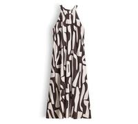 OPUS Damen Maxikleid | Bedrucktes Neckholderkleid aus Stretch Jersey Affogato, 44