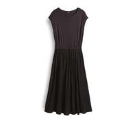 OPUS Damen Midikleid | WABELLA Plissee Midikleid mit Jerseytop Midnight Brown, 42