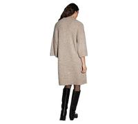 Opus Fashion Damen Midikleid Waliet – weiches Strickkleid mit Glanz-Effekt – Grau 40