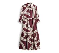 OPUS Damen Midikleid | WERANO Lane Printkleid aus nachhaltiger Baumwolle Cassis, 34