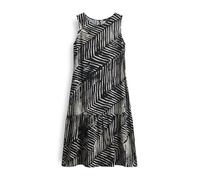 OPUS Damen Midikleid | WICY Palm Leaves Bedruckte A-Linie mit Volant Black, 38