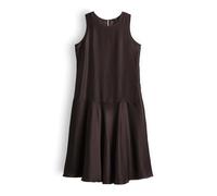 Opus Midi-Kleid Welsa ärmellos zart fließend Lagen-Look Braun Größe 40