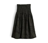 OPUS Damen Midirock | Bedruckter Midirock mit Smokdetail Black, 40