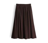 Opus Fashion Damen Midirock Romie mit bewegter Crinkle-Struktur braun Größe 40