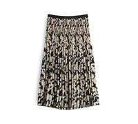 OPUS Damen Midirock | Midirock RIBANE Wildflower Plisseerock mit Allover Print Black, 36