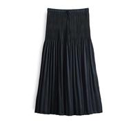 OPUS Damen Midirock | Plisseerock RIBANE French A-Linie mit Komfortbund Coal Blue, 34