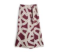 OPUS Damen Midirock | ROBALI Lane Wickelrock mit Knotendetail Cassis, 42