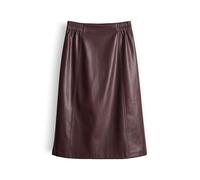 OPUS Damen Midirock | ROGA Midirock aus weichem Kunstleder Dark Grape, 38