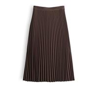 OPUS Damen Midirock | Ronti Retro Plisseerock mit Komfortbund Coffee Bean, 34