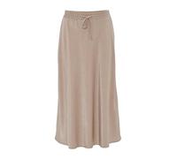 OPUS Damen Midirock | Satinrock RAWI A-Linie aus glänzendem Viskose Mix warm Taupe, 36