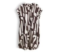 OPUS Damen Minikleid | Bedrucktes Shirtkleid aus ECOVERO™ Viskosemix Affogato, 40