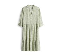 OPUS Damen Minikleid | Printkleid WALARI Regular mit femininen Volantstufen Green Glow, 42