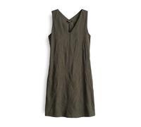 OPUS Damen Minikleid | Trägerkleid WALANI A-Linie mit femininer Stickerei Olive Leaf, 34