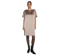 OPUS Damen Minikleid | WANELL Minikleid aus glänzendem Satin warm Taupe, 34
