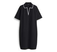 OPUS Knielanges T-Shirt-Kleid mit Umlegekragen Modell 'Wembli' in Black, Größe 42
