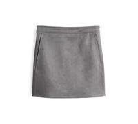 Opus Fashion Damen Minirock RELVINA Cozy Veloursoptik Easy Grey Größe 38