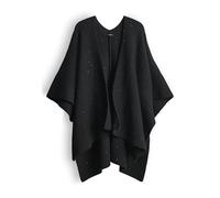 OPUS Damen Poncho/Cape | ABLANKI GLITTER Cape mit dezentem Glanz black, 0