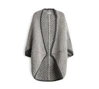 OPUS Damen Poncho/Cape | AMARYLLIS Strickcape mit zweifarbiger Waffelstruktur easy grey, 0