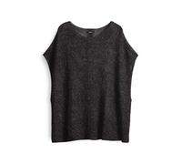 OPUS Damen Poncho/Cape | Schimmerndes Strickcape AGOLDI aus Viskose Leinenmix midnight brown, 0