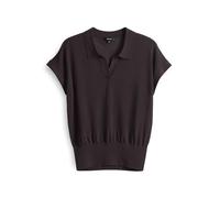 OPUS Damen Pullover | Feinstrickpullover POSARA Regular mit Polokragen Midnight Brown, 34