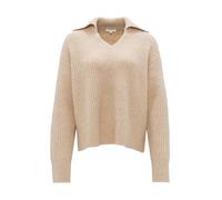 OPUS Damen Pullover | Grobstrickpullover POLONDA Oversize mit Wolle Soft Oat, 38