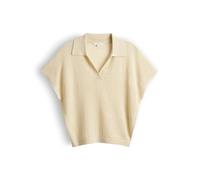 Opus Fashion Strick-Poloshirt locker geschnitten gelb Größe 36