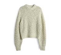 OPUS Strickpullover mit Rundhalsausschnitt Modell 'Palizia' in Schilf, Größe 38