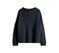 OPUS Damen Pullover | PARTO Regular Strickpullover aus Baumwolle Coal Blue, 34