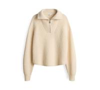 Opus Fashion Pullover Poy – Regular Fit mit Woll-Alpaka-Anteil, recycelter Polyester-Mix, Ecru 38