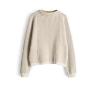 Opus Fashion Pullover POZOLI Regular mit dynamischem Streifenstrick Soft Oat Damen 36