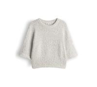 OPUS Damen Pullover | Pullover aus flauschigem Mouliné Effektgarn Regular Fit Pale Olive, 34