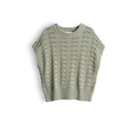OPUS Damen Pullover | Sommerliches Stricktop im Ajourstrick Regular Fit Pale Olive, 34