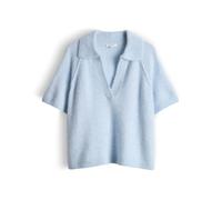 OPUS Damen Pullover | Weiches Strickshirt im Polo Stil Loose Fit Seasalt, 38