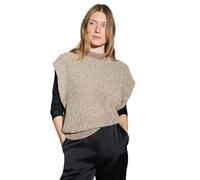 OPUS Damen Pullunder | PEXTO Loose Pullunder aus Chenillegarn warm Taupe, 36