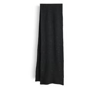 Opus Fashion Schal ASHINY Rippstrickschal mit Glanzeffekt Damen Schwarz