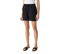 OPUS Damen Shorts | Strukturierte Shorts MELANE Wide aus gebondetem Viskose Mix Black, 40