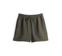 OPUS Damen Shorts | Strukturierte Shorts MELANE Wide aus gebondetem Viskose Mix Olive Leaf, 42