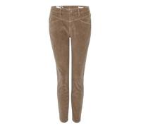 OPUS Damen Slim | Cordhose Evita BABYCORD Slim aus stretchigem BCI Cotton Mix Cocoa, 44 L28